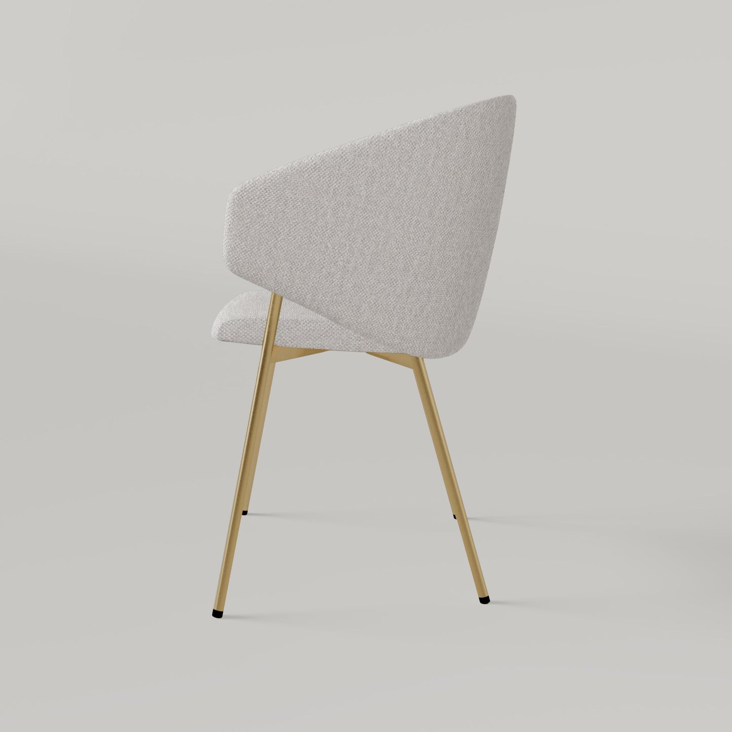 Chair Throne Alvaro Gold - Ecru