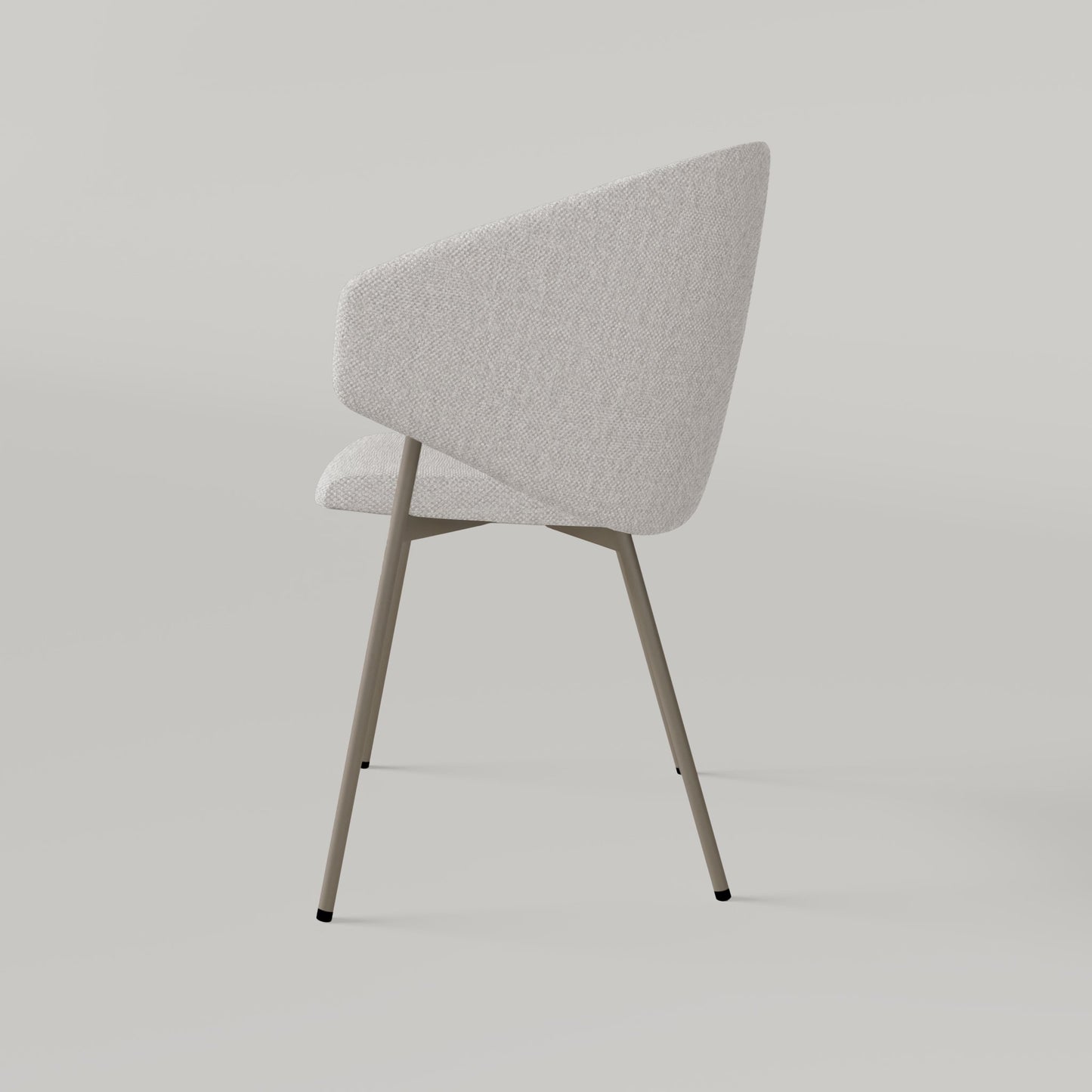 Chair Throne Alvaro Bronze - Ecru