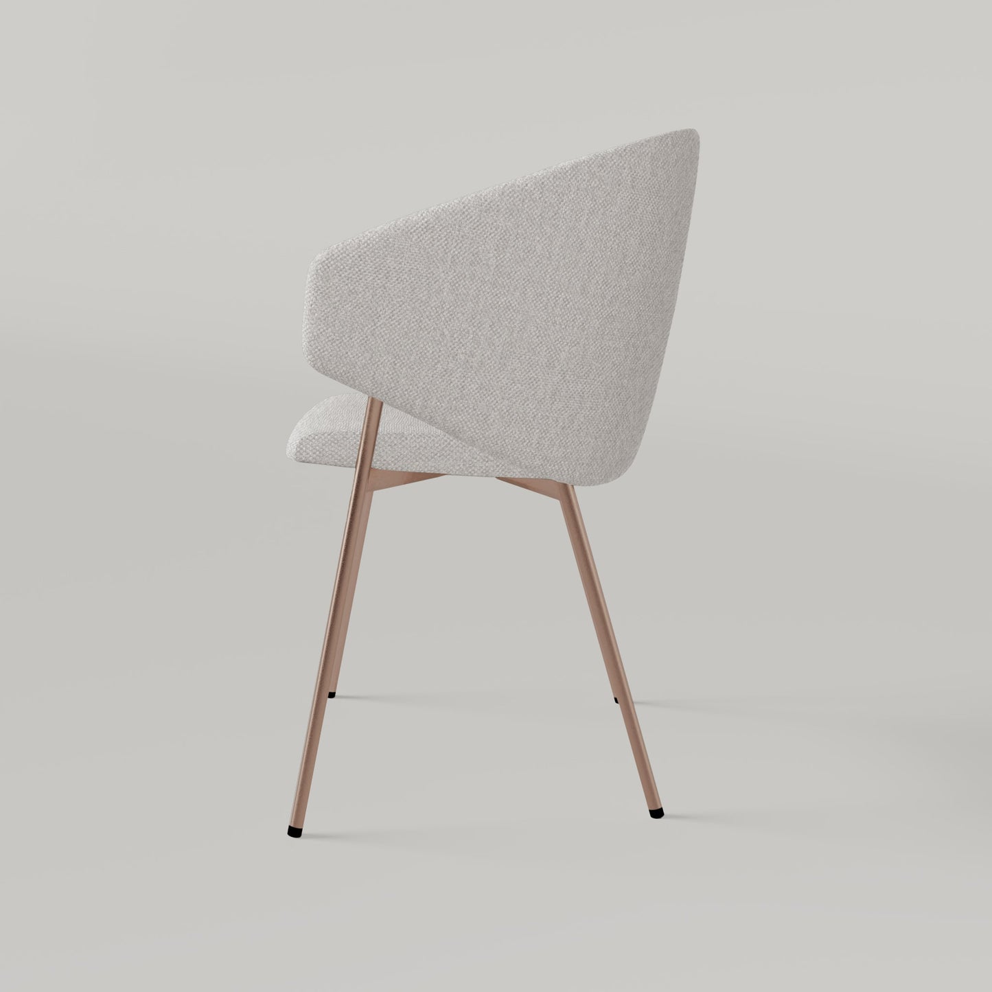 Chair Throne Alvaro Copper - Ecru