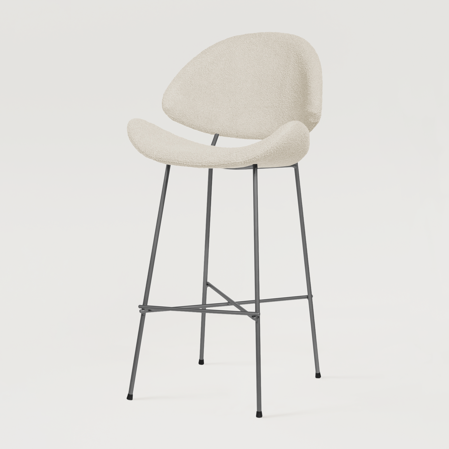 Bar stool Cheri Bar Boucle High - Ecru