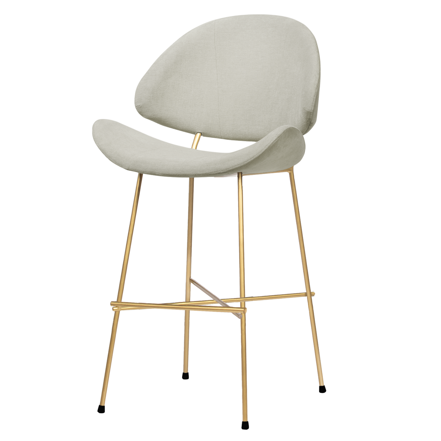 Bar stool Cheri Bar Trend Gold Low - Ecru