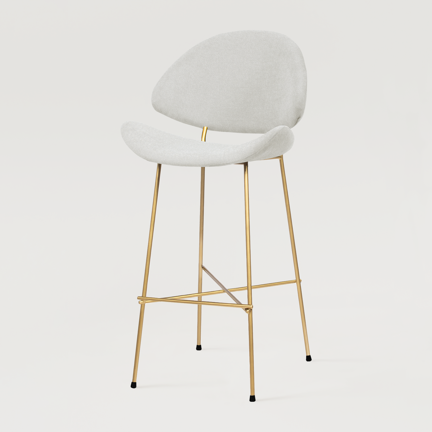 Bar stool Cheri Bar Trend Gold High - Ecru