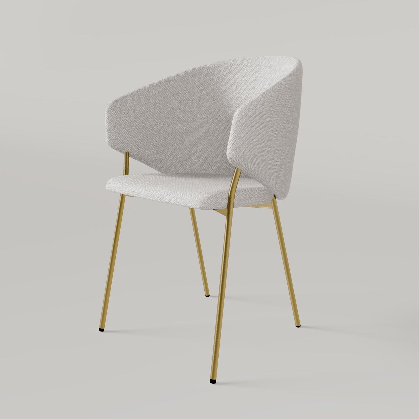 Chair Throne Alvaro Gold - Ecru