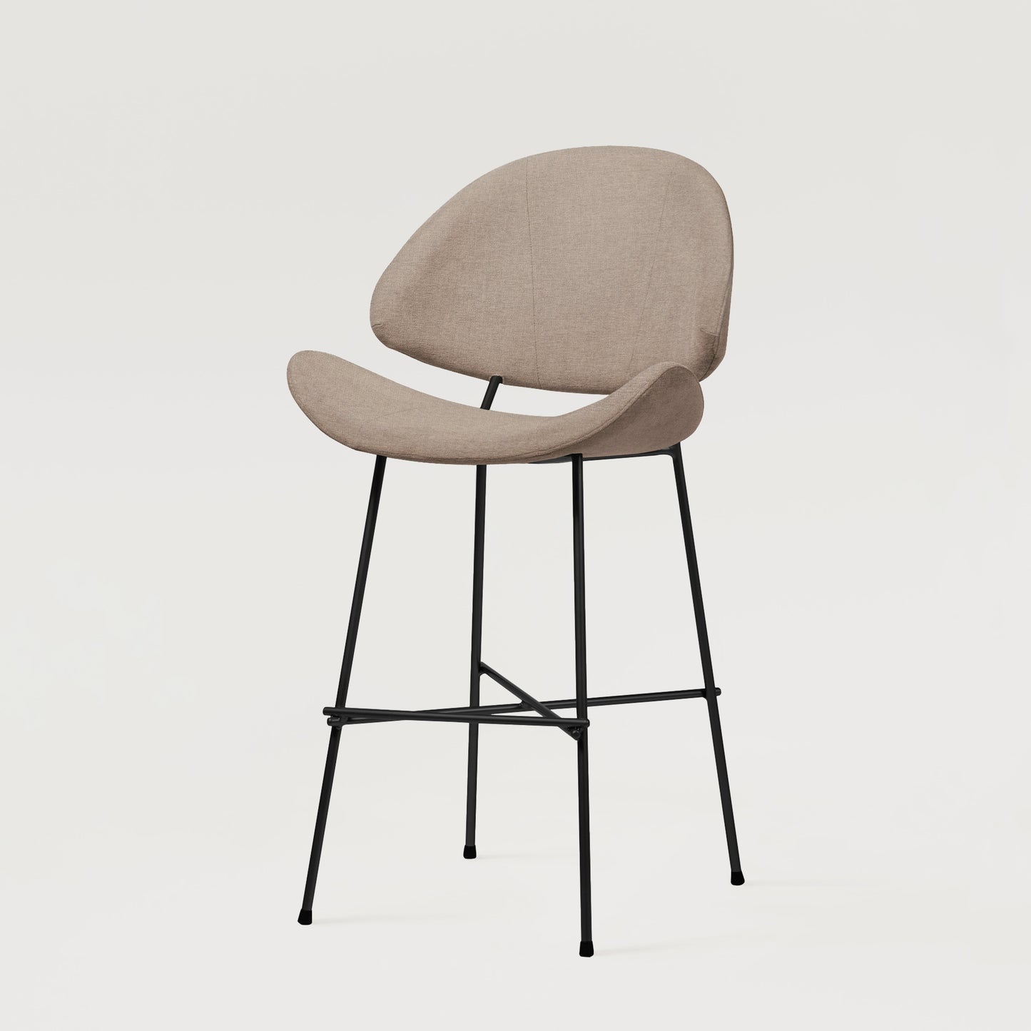 Bar stool Cheri Bar Maero Low - Ecru