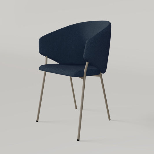 Chair Throne Alvaro Bronze - Navy Blue