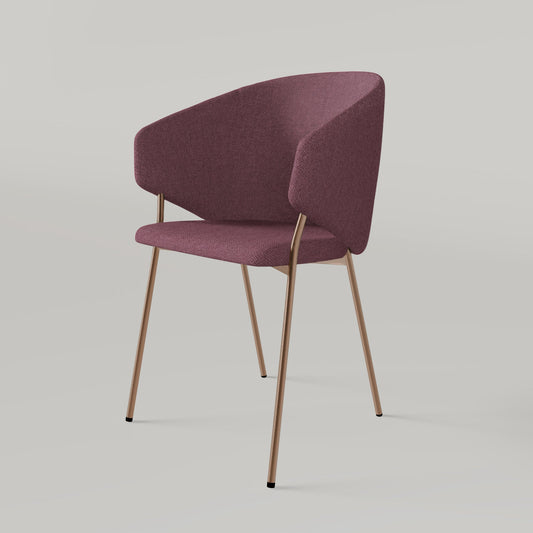 Chair Throne Alvaro Copper - Dusty Rose