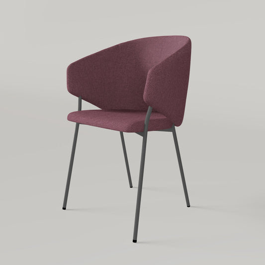 Chair Throne Alvaro Grey - Dusty Rose
