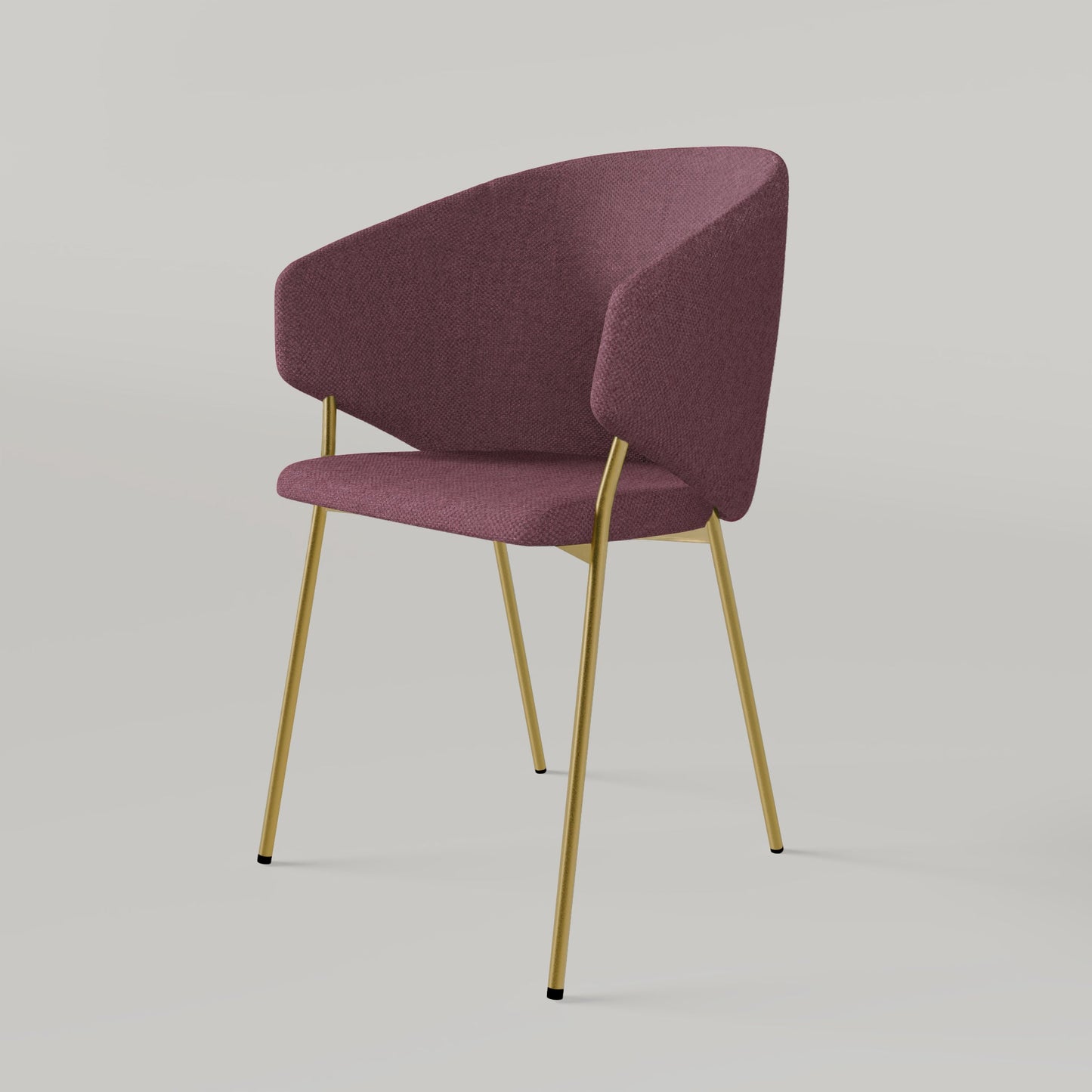 Chair Throne Alvaro Gold - Dusty Rose