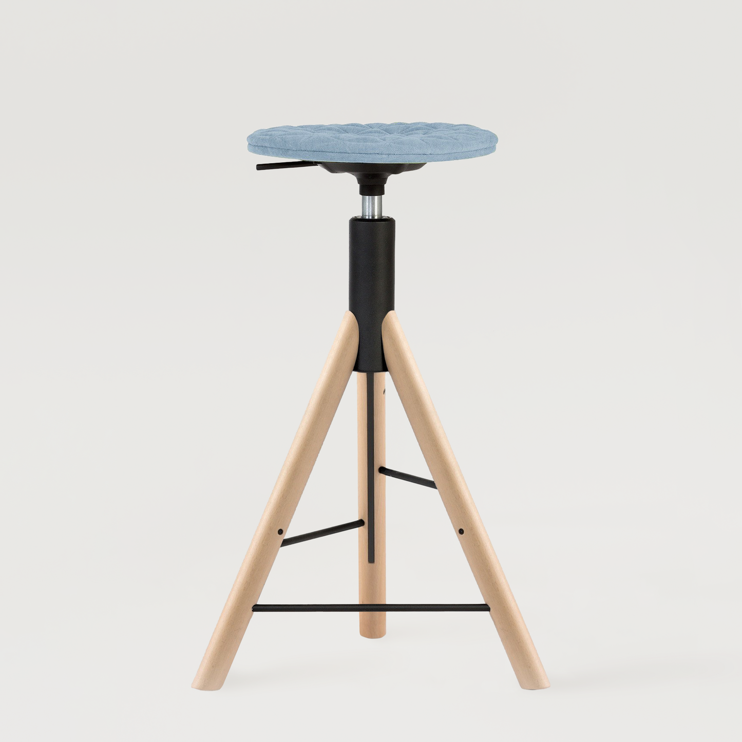 Bar stool Mannequin Bar 01 natural - Light Blue