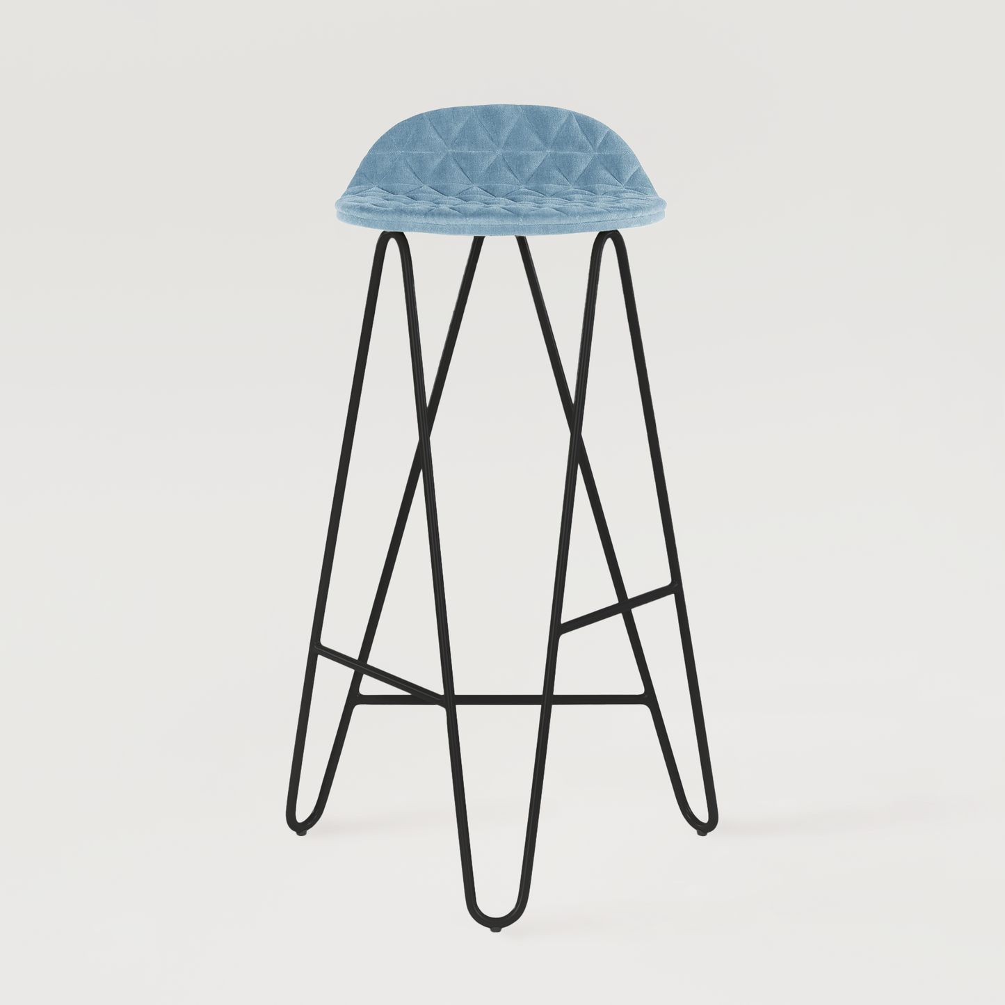 Bar stool Mannequin Bar 02 High - Light Blue
