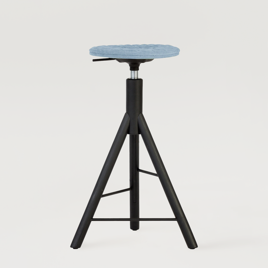 Bar stool Mannequin Bar 01 black - Light Blue