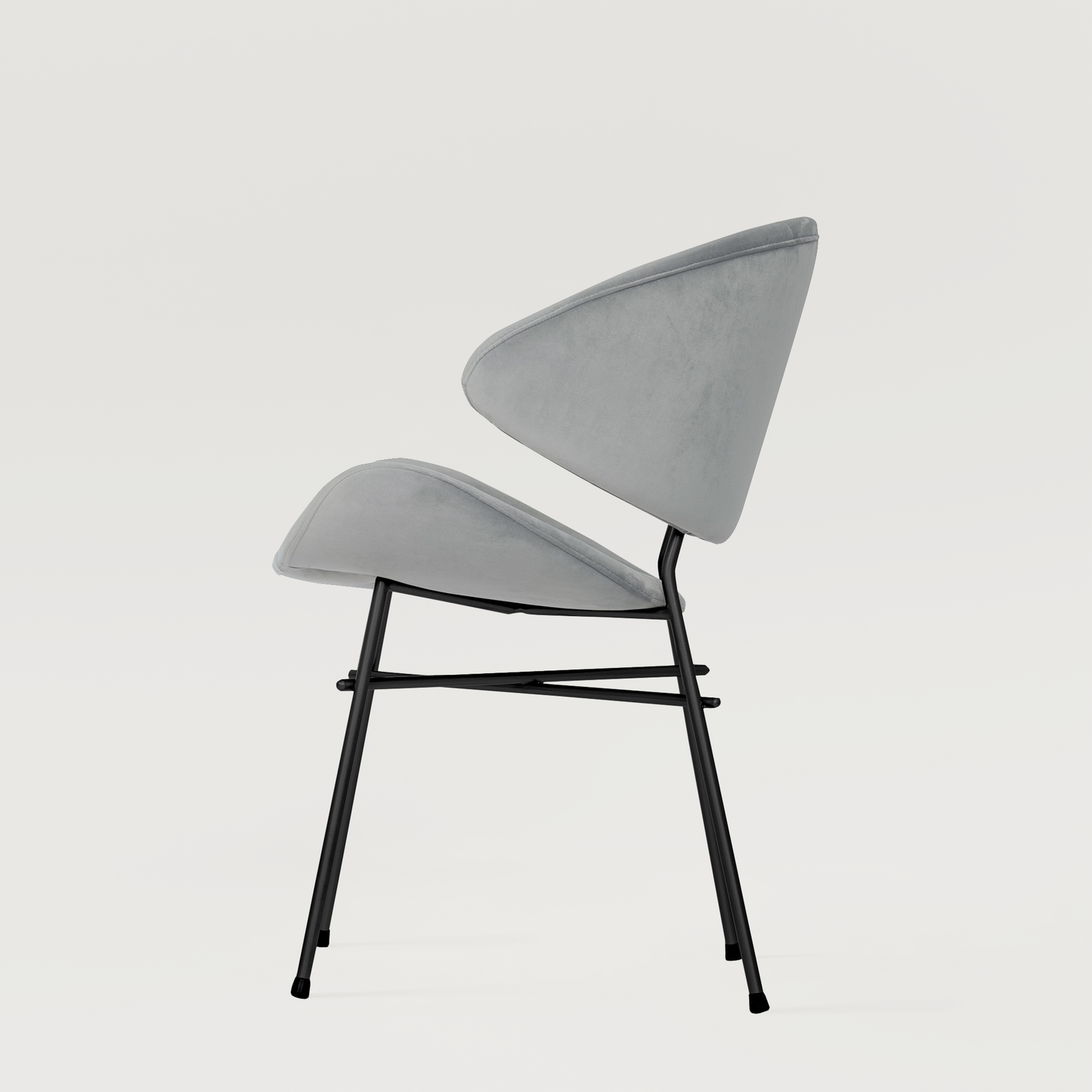 Chair Cheri Velours - Light Grey