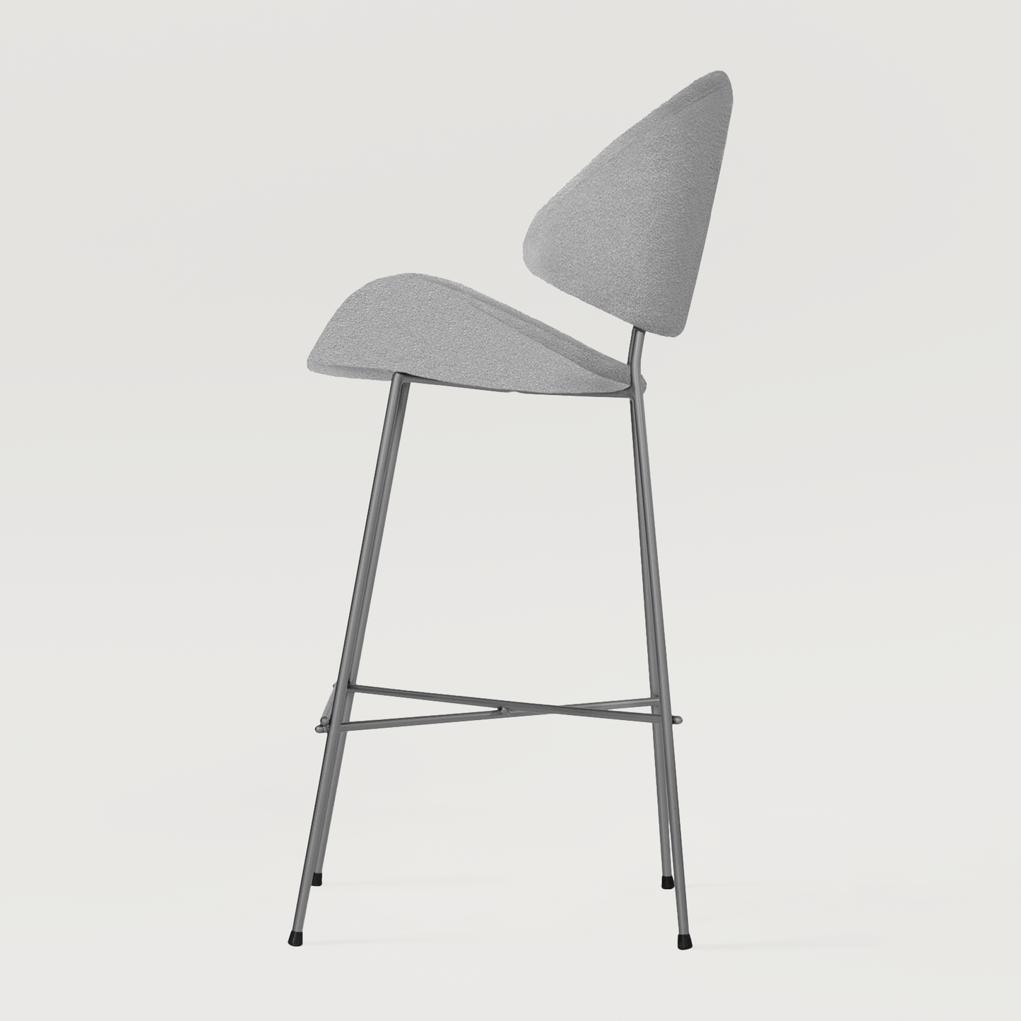 Bar stool Cheri Bar Boucle High - Light Grey