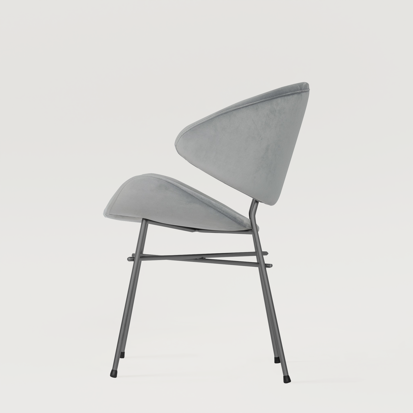 Chair Cheri Velours - Light Grey