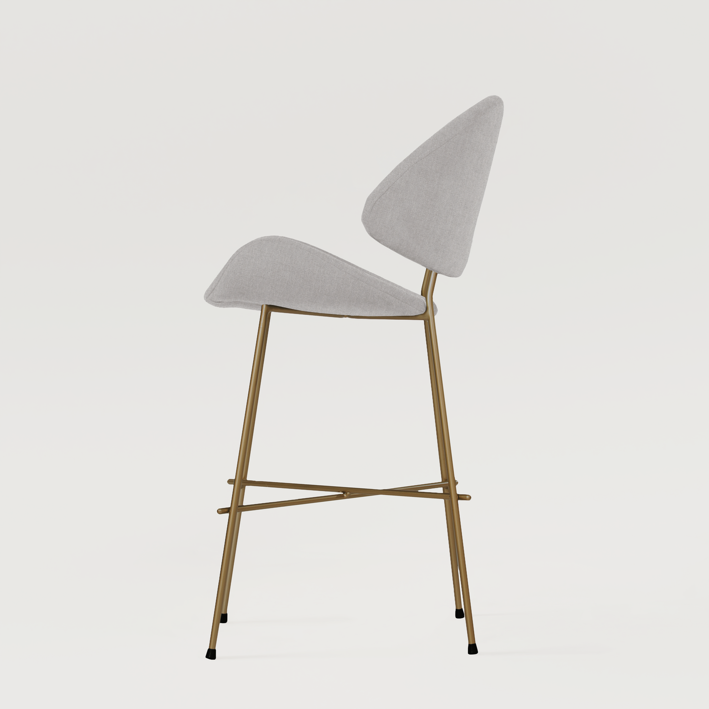 Bar stool Cheri Bar Trend Copper Low - Grey