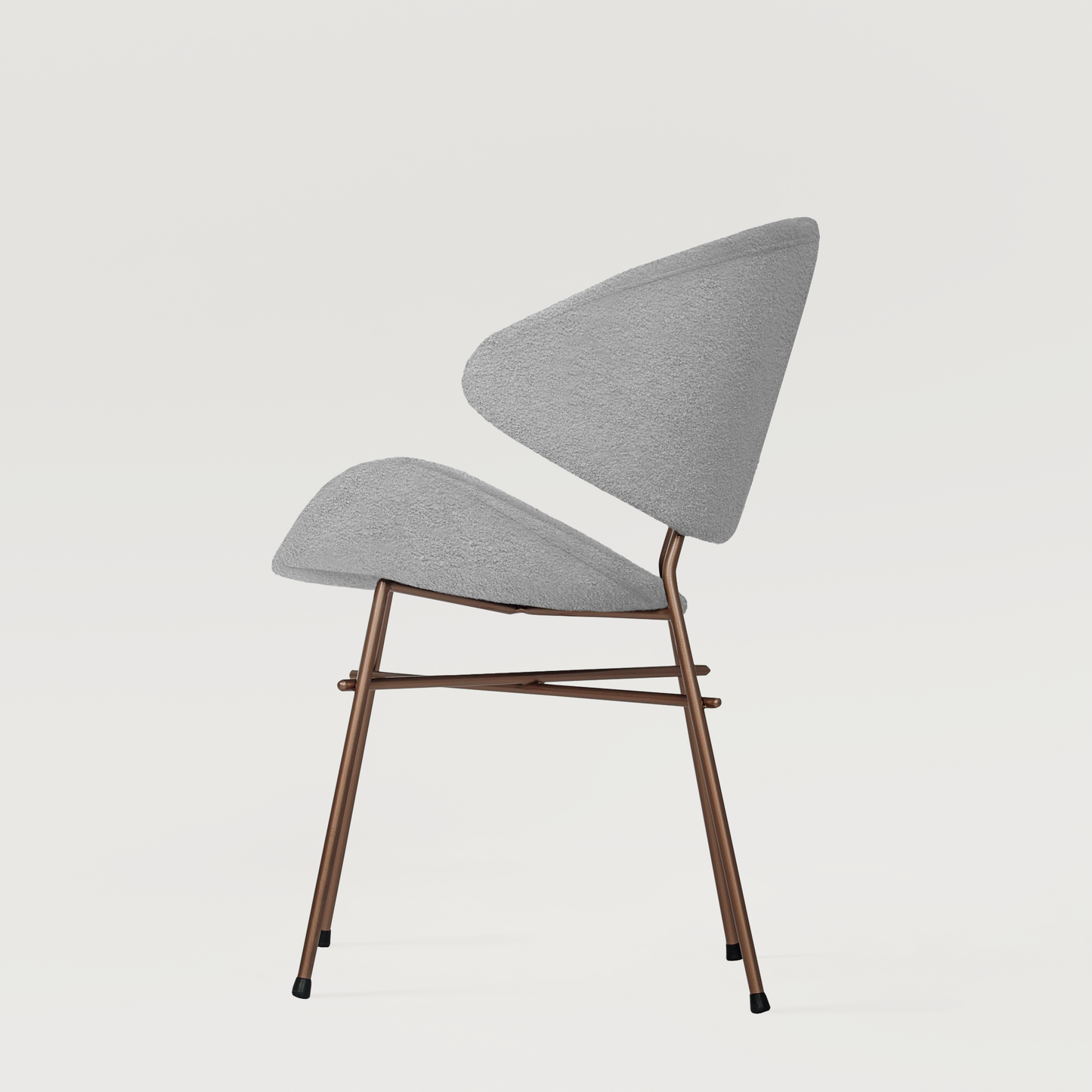 Chair Cheri Boucle Copper - Light Grey