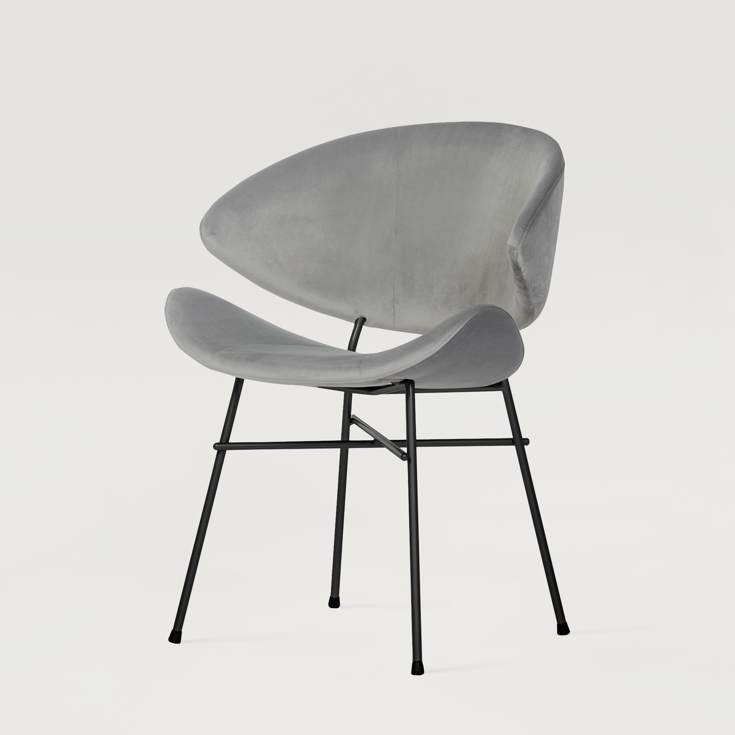 Chair Cheri Velours - Light Grey