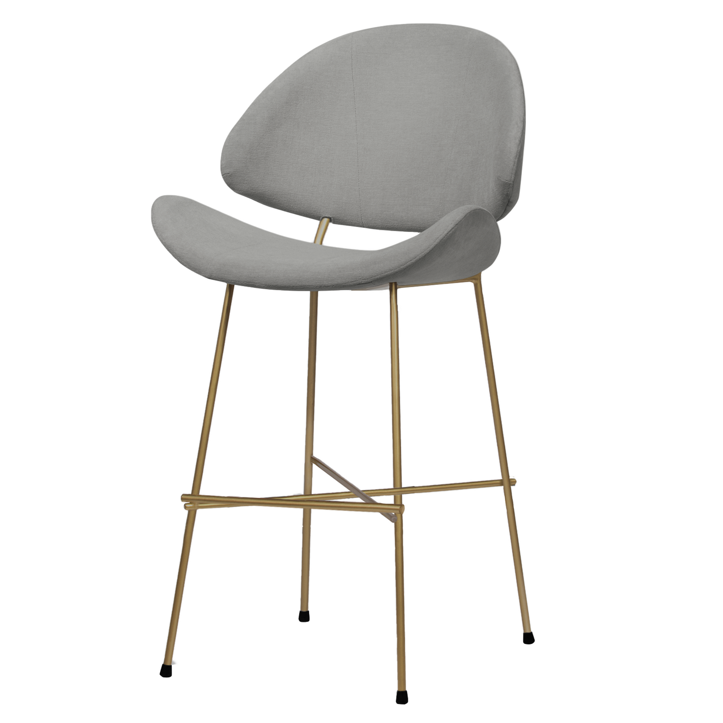 Bar stool Cheri Bar Trend Copper Low - Grey