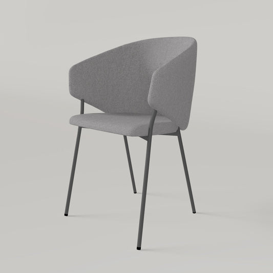 Chair Throne Alvaro Grey - Light Grey