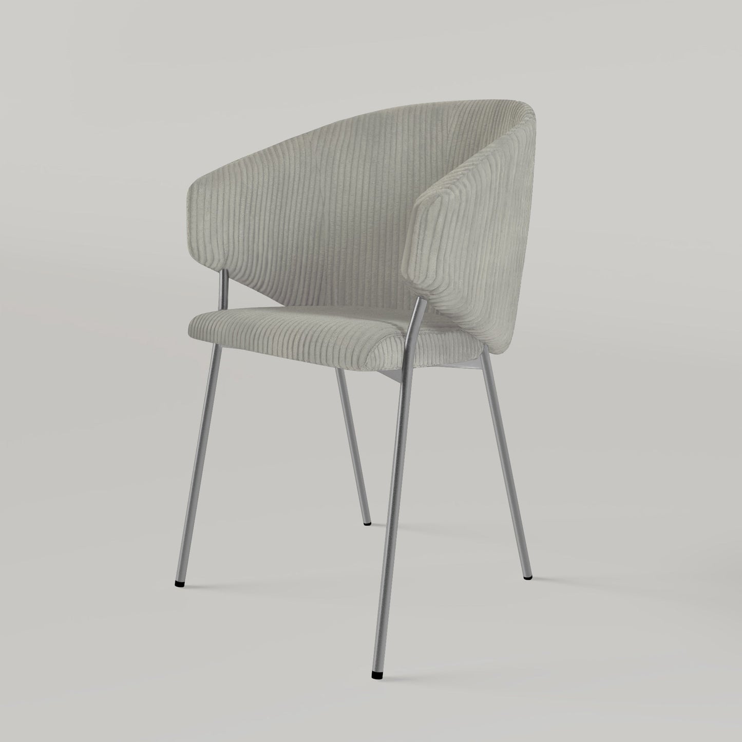 Chair Throne Cord Chrome - Light Grey