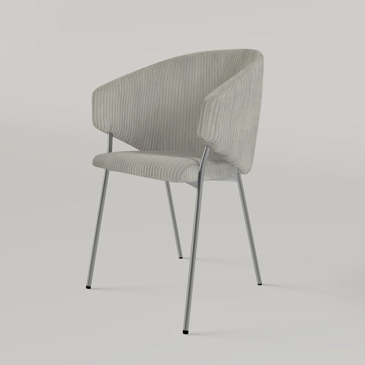 Chair Throne Cord Chrome - Light Grey