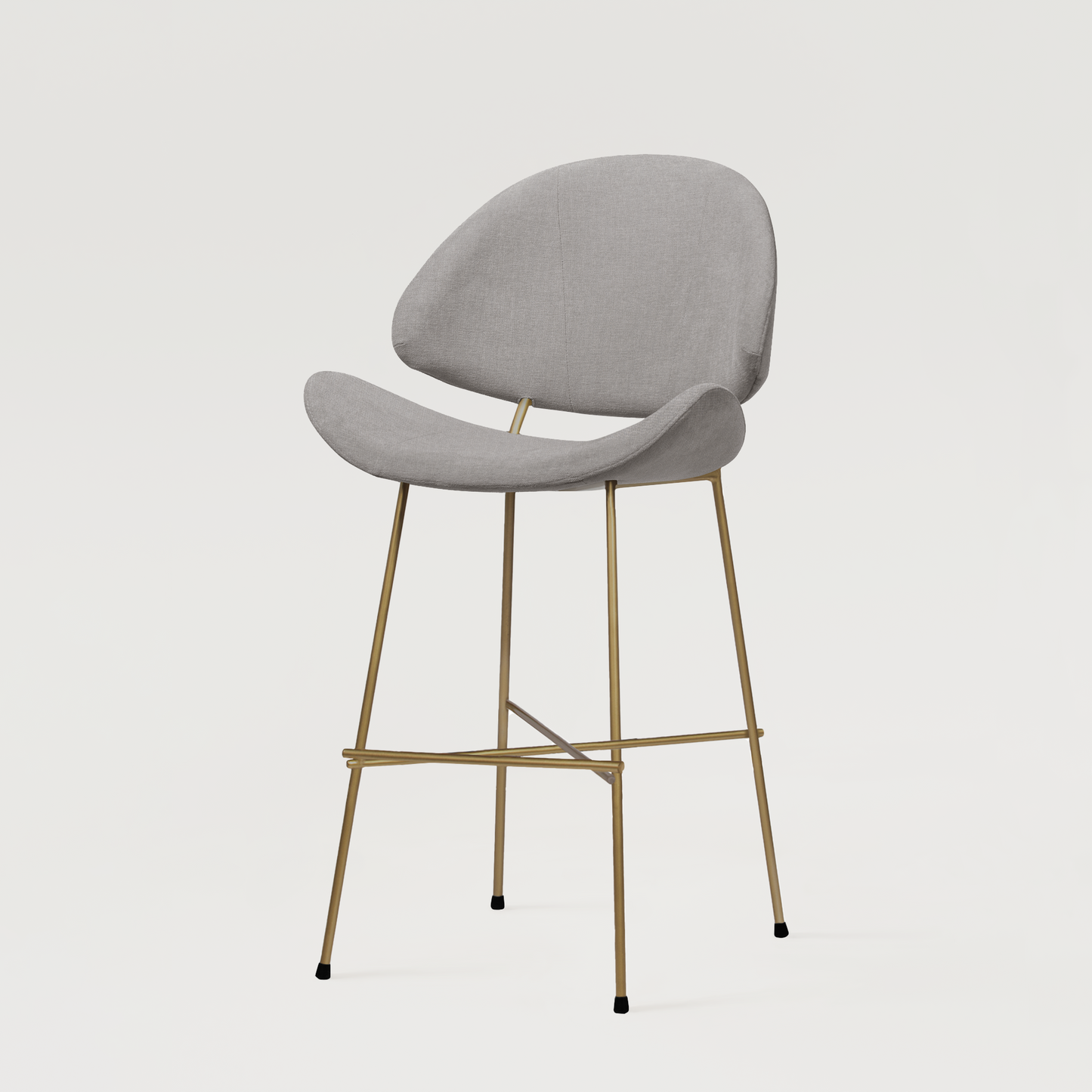 Bar stool Cheri Bar Trend Copper Low - Grey