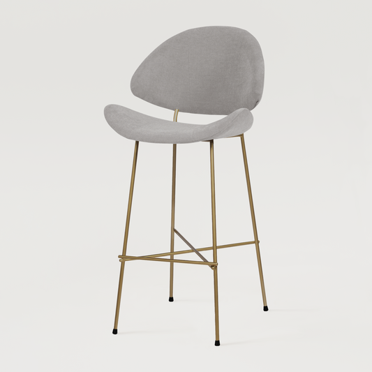 Bar stool Cheri Bar Trend Copper High - Grey