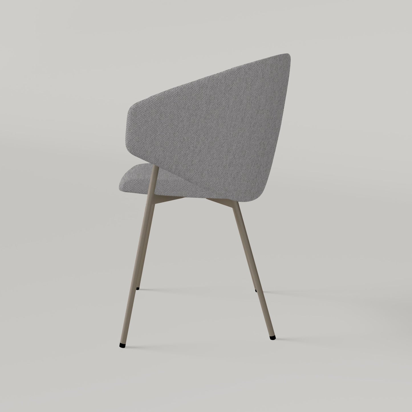 Chair Throne Alvaro Bronze - Light Grey