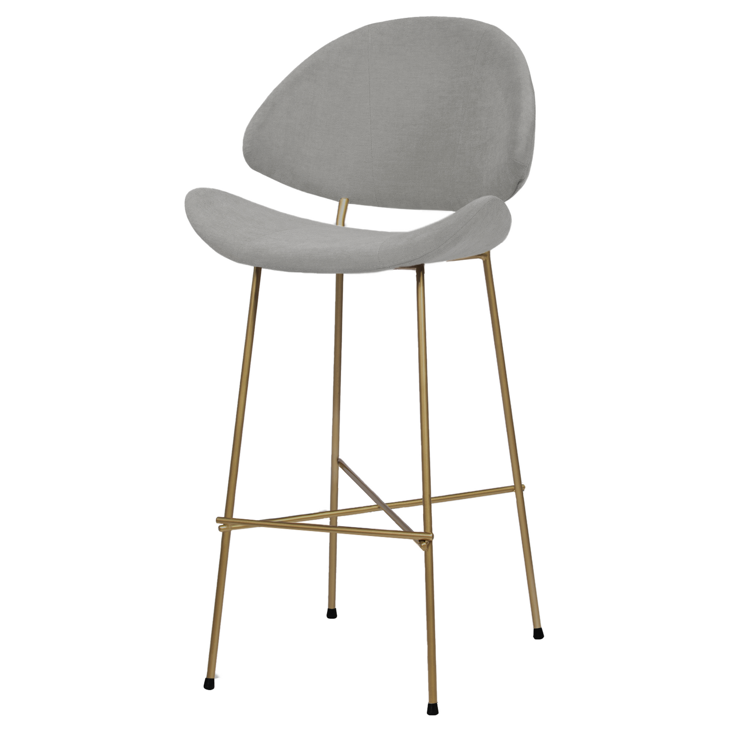 Bar stool Cheri Bar Trend Copper High - Grey