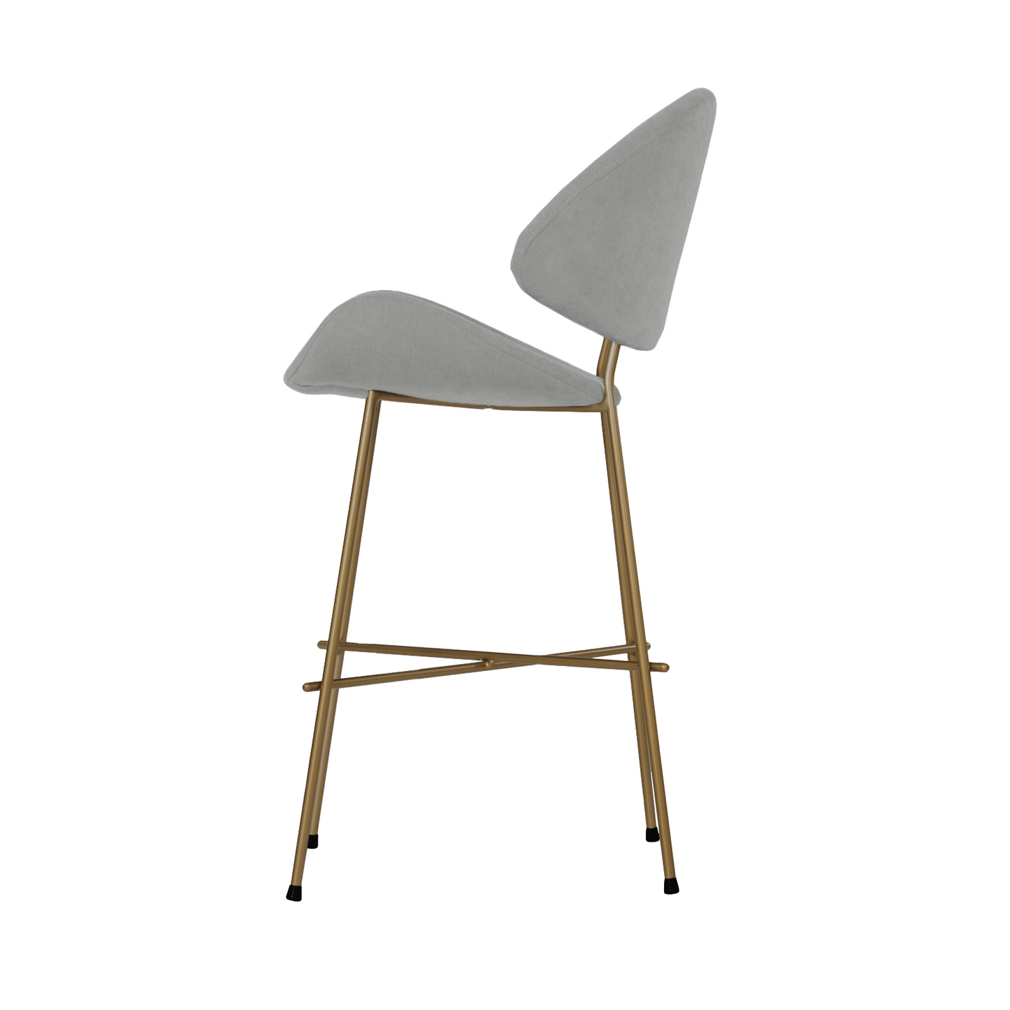 Bar stool Cheri Bar Trend Copper Low - Grey