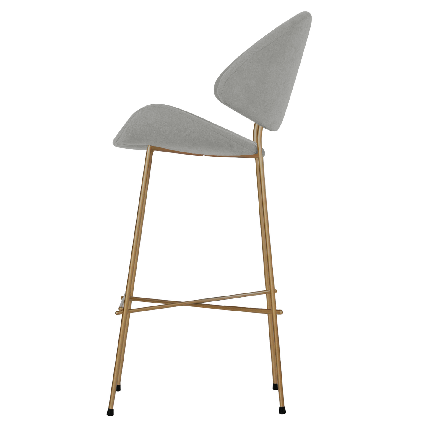 Bar stool Cheri Bar Trend Copper High - Grey