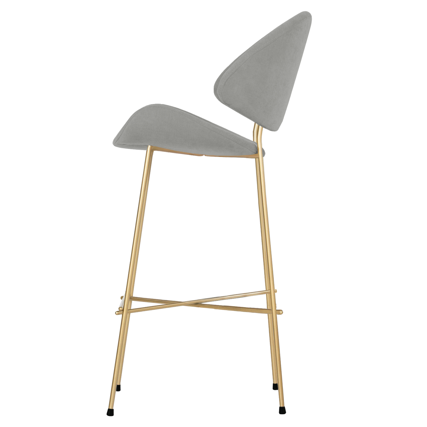 Bar stool Cheri Bar Trend Gold High - Grey