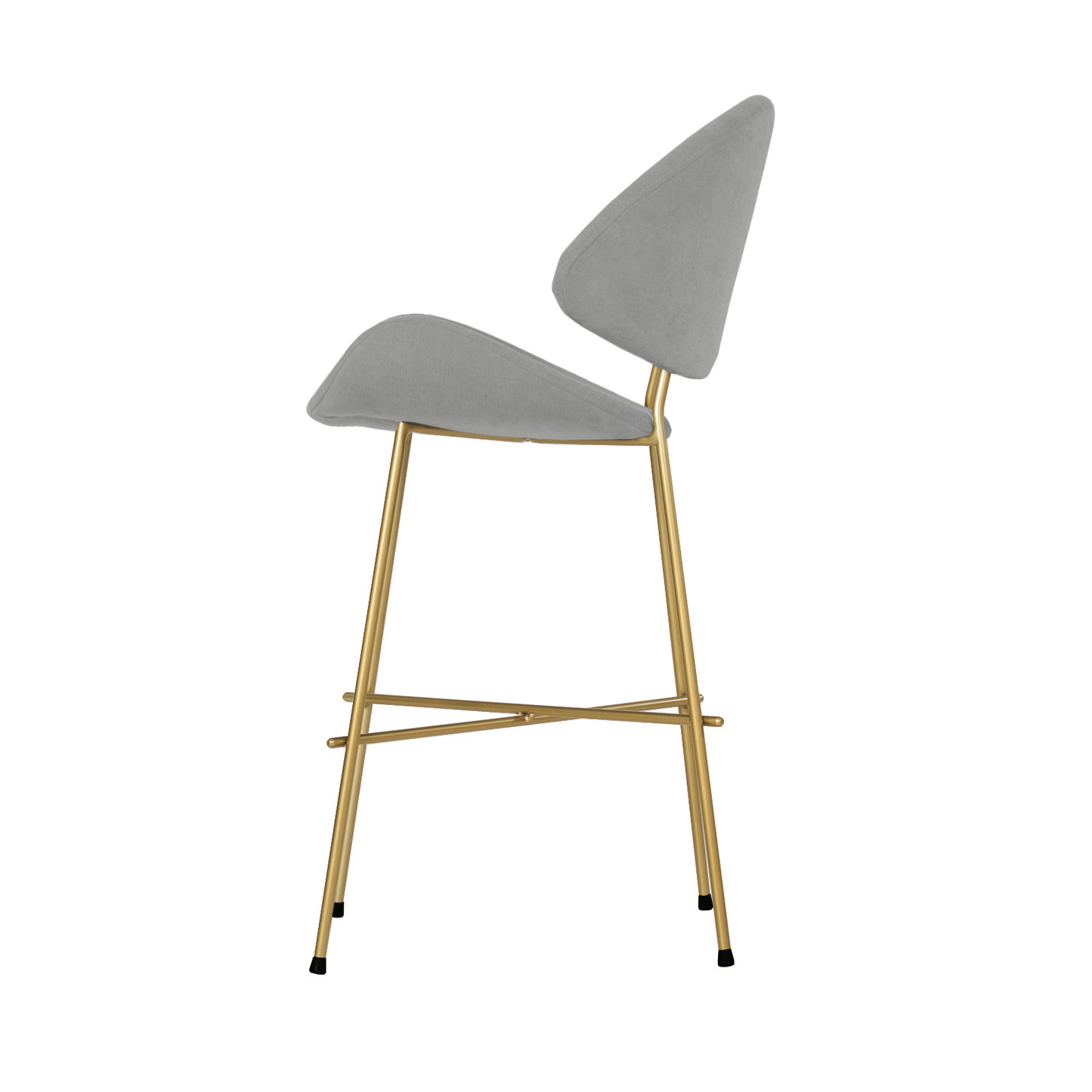 Bar stool Cheri Bar Trend Gold Low - Grey