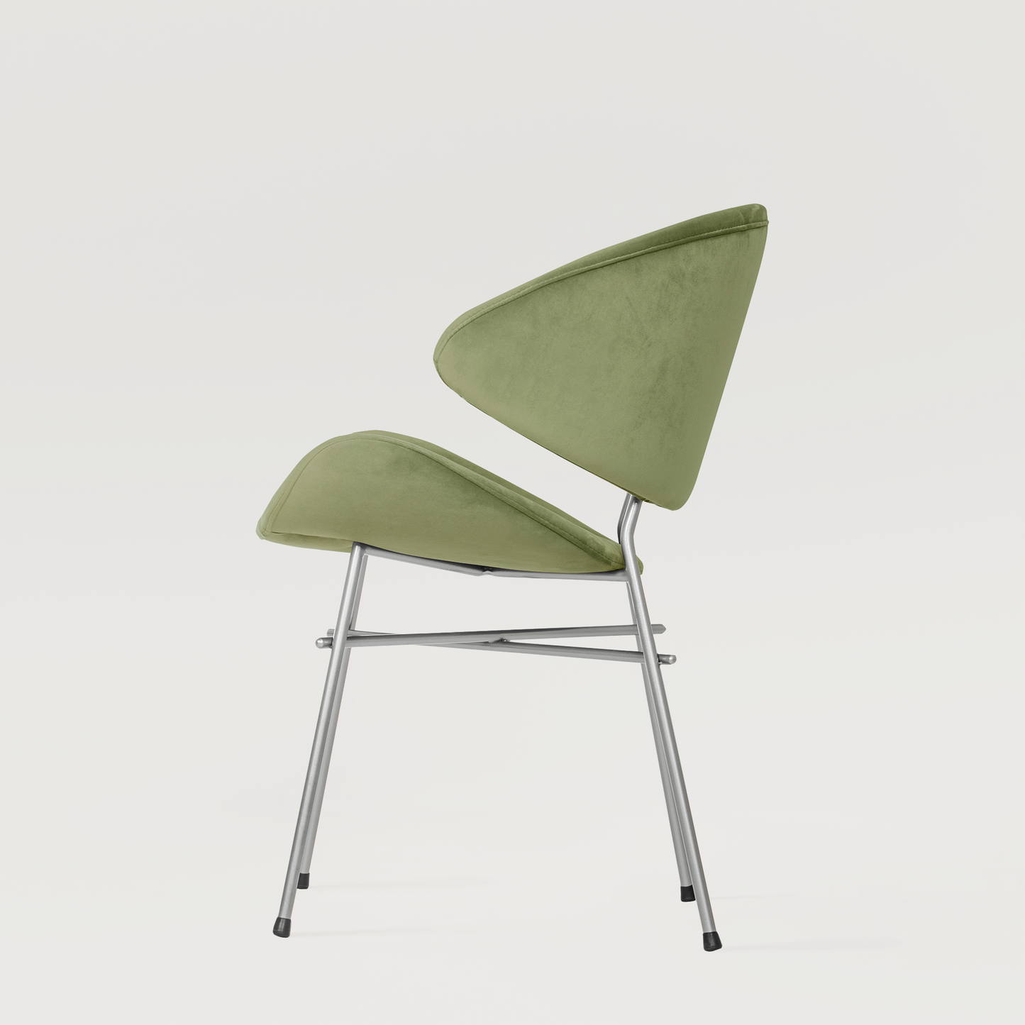 Chair Cheri Velours Chrome - Light Green