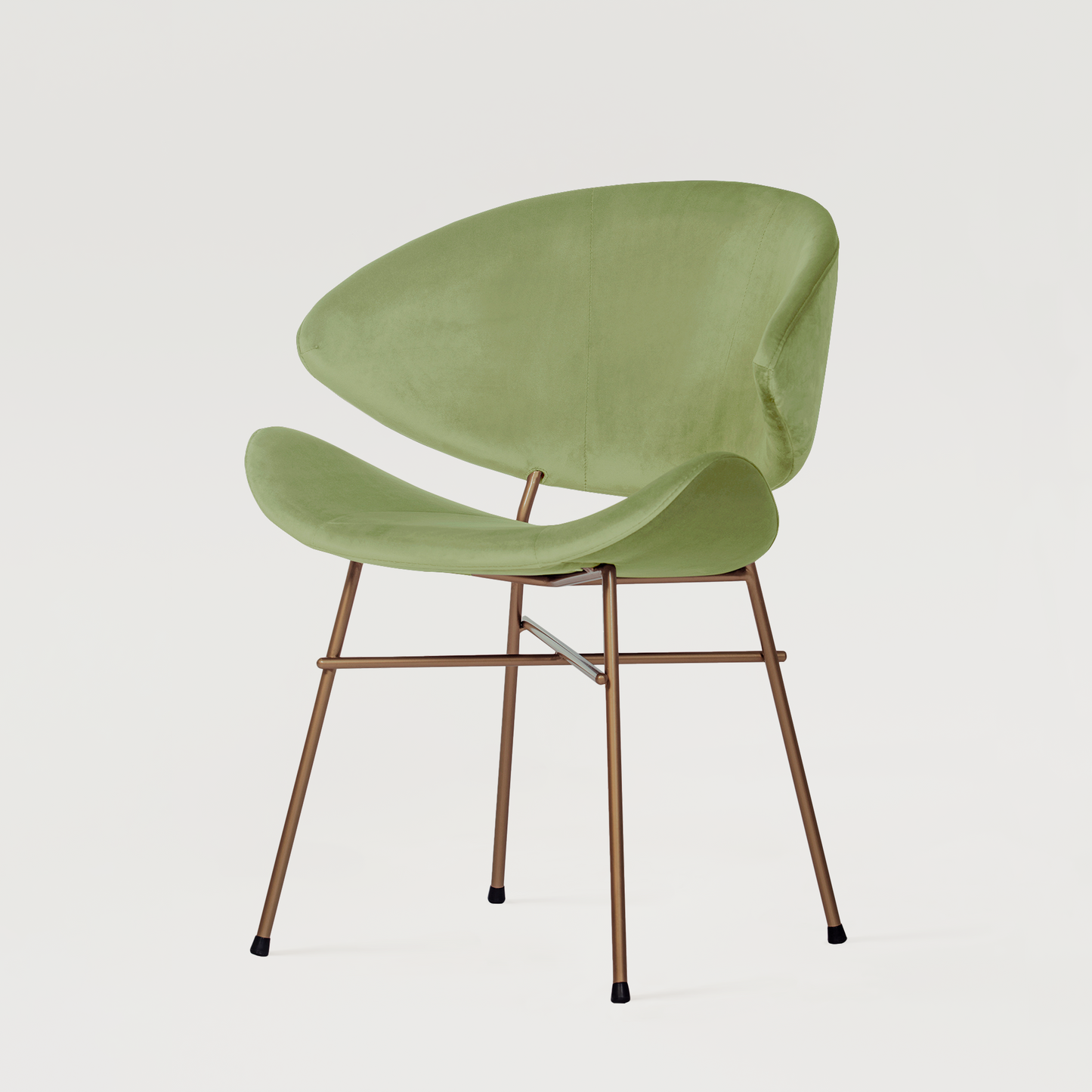 Chair Cheri Velours Copper - Light Green