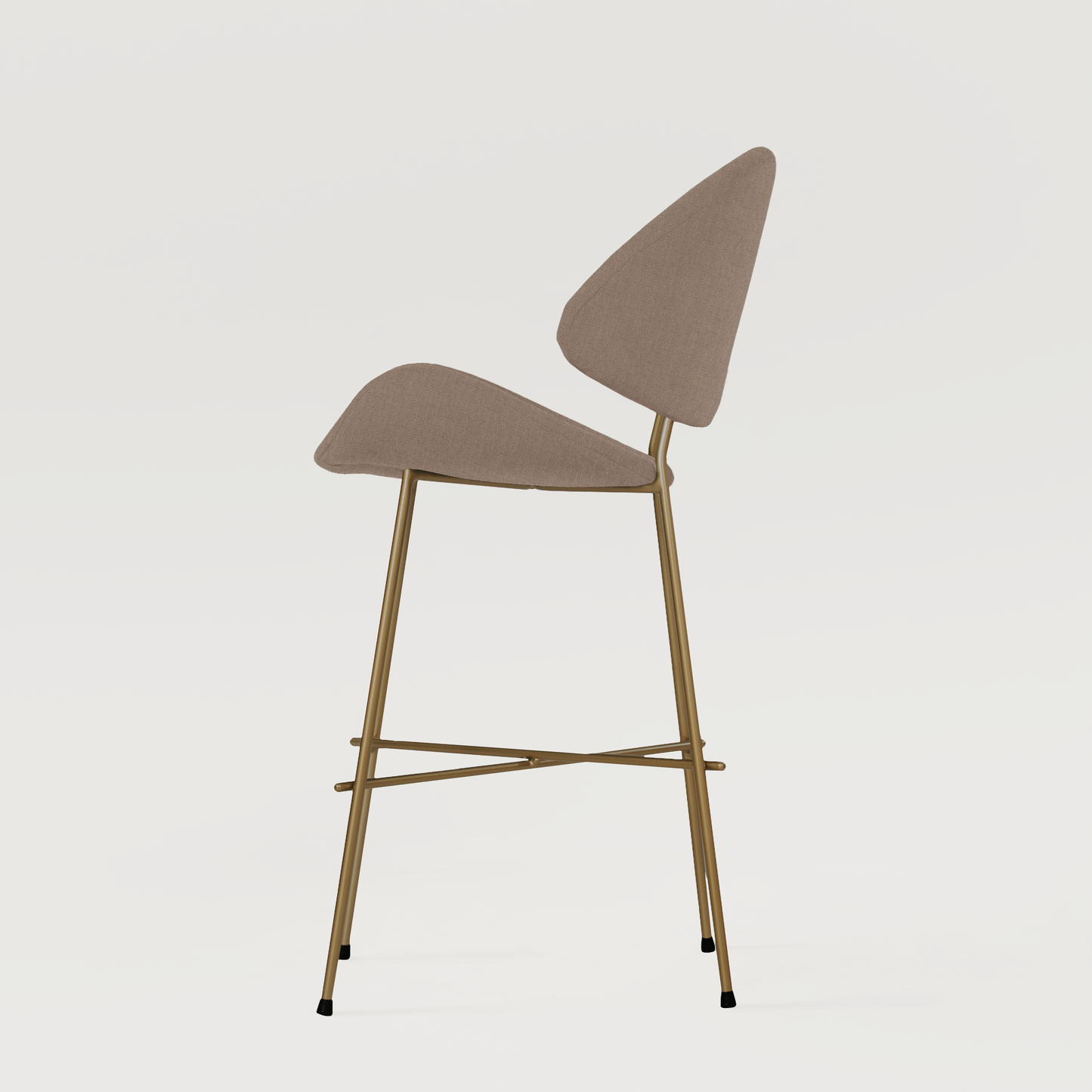 Bar stool Cheri Bar Trend Copper Low - Coffee