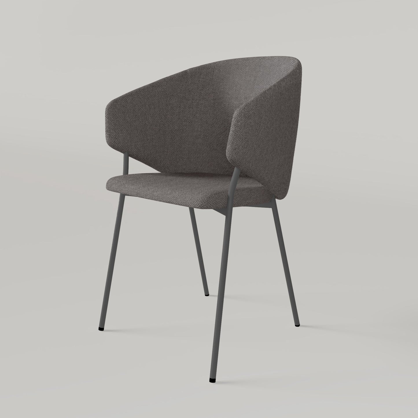 Chair Throne Alvaro Grey - Coffee