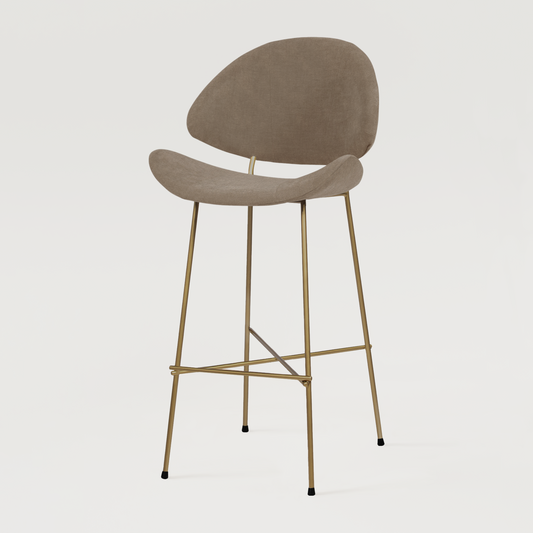 Bar stool Cheri Bar Trend Copper High - Coffee