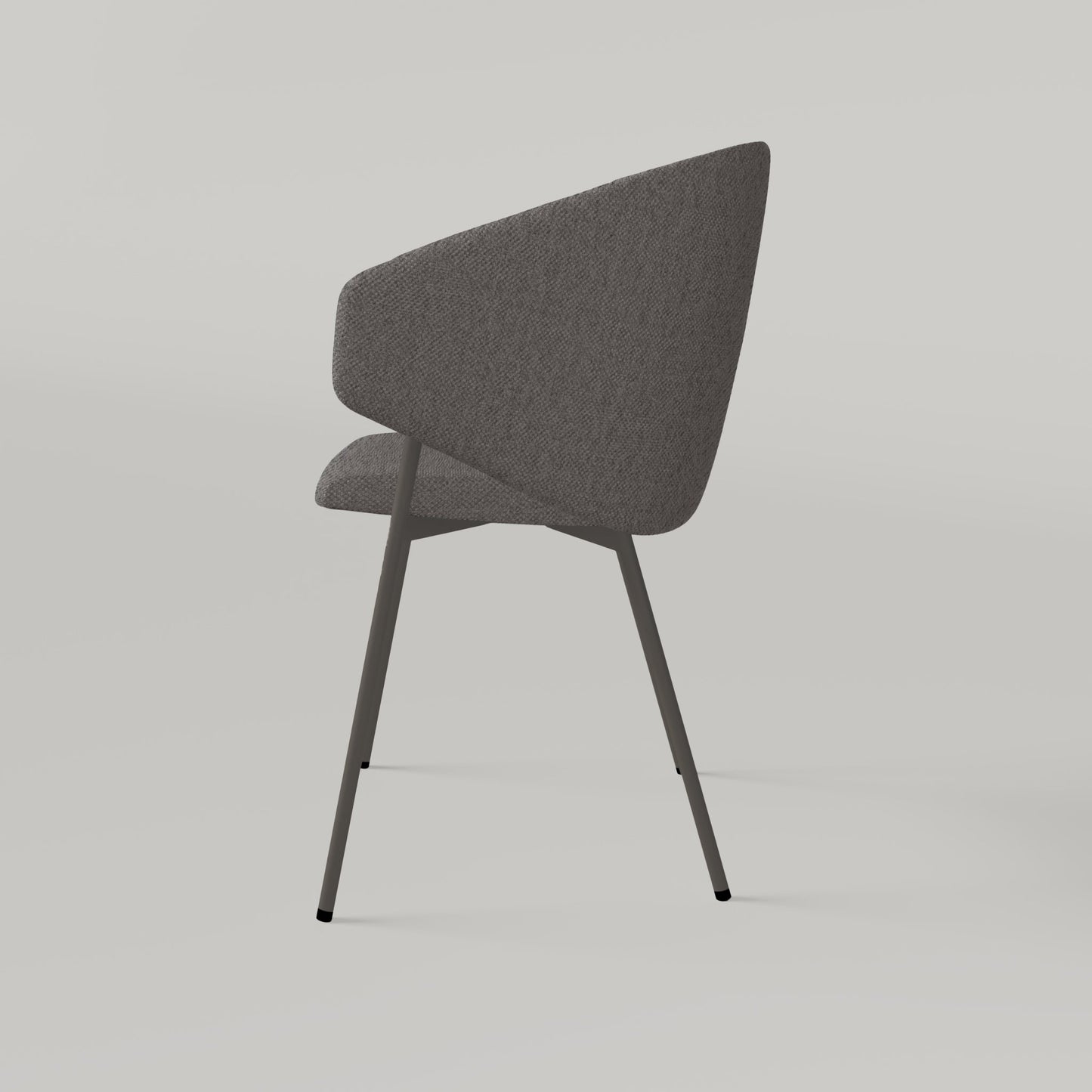 Chair Throne Alvaro Grey - Coffee