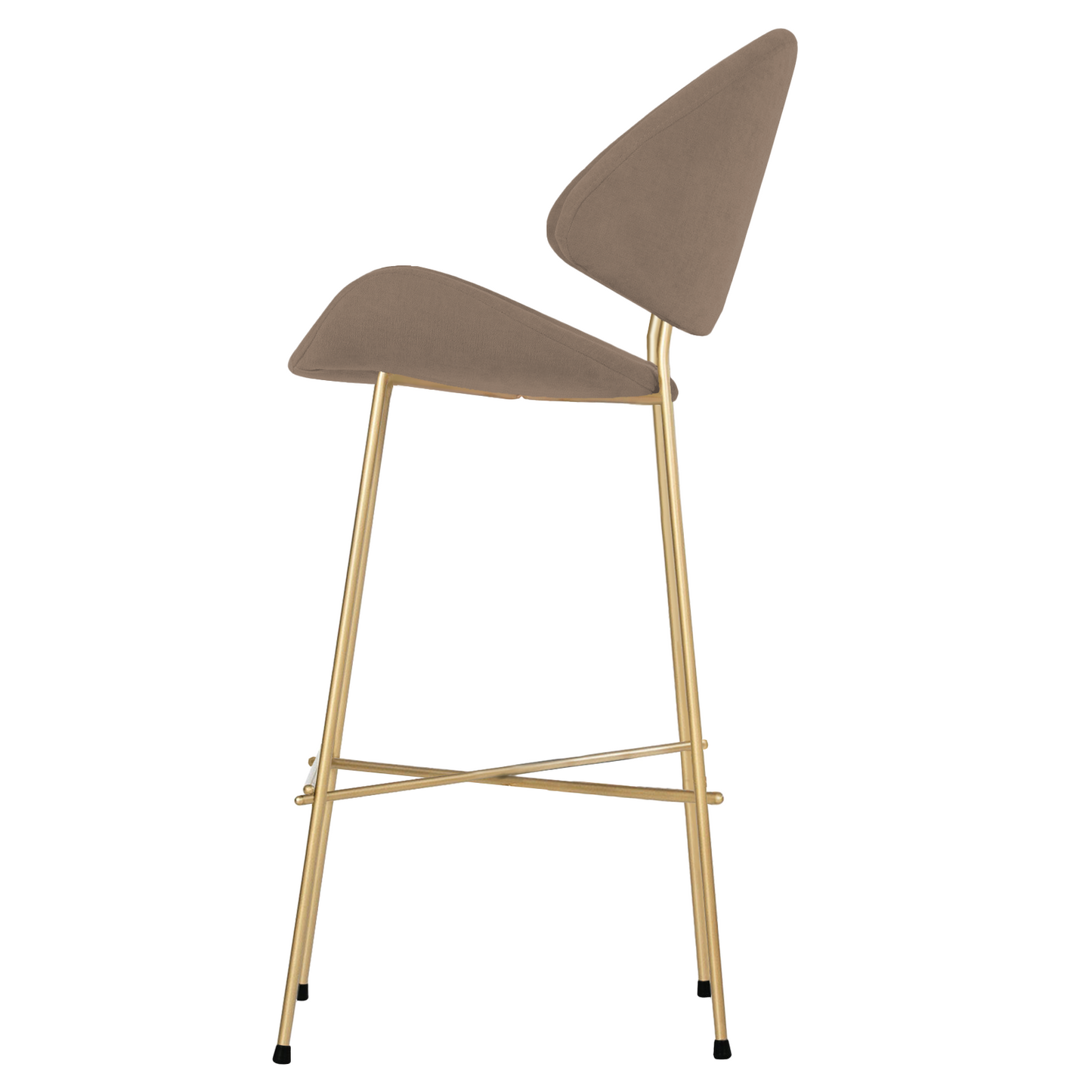 Bar stool Cheri Bar Trend Gold High - Coffee