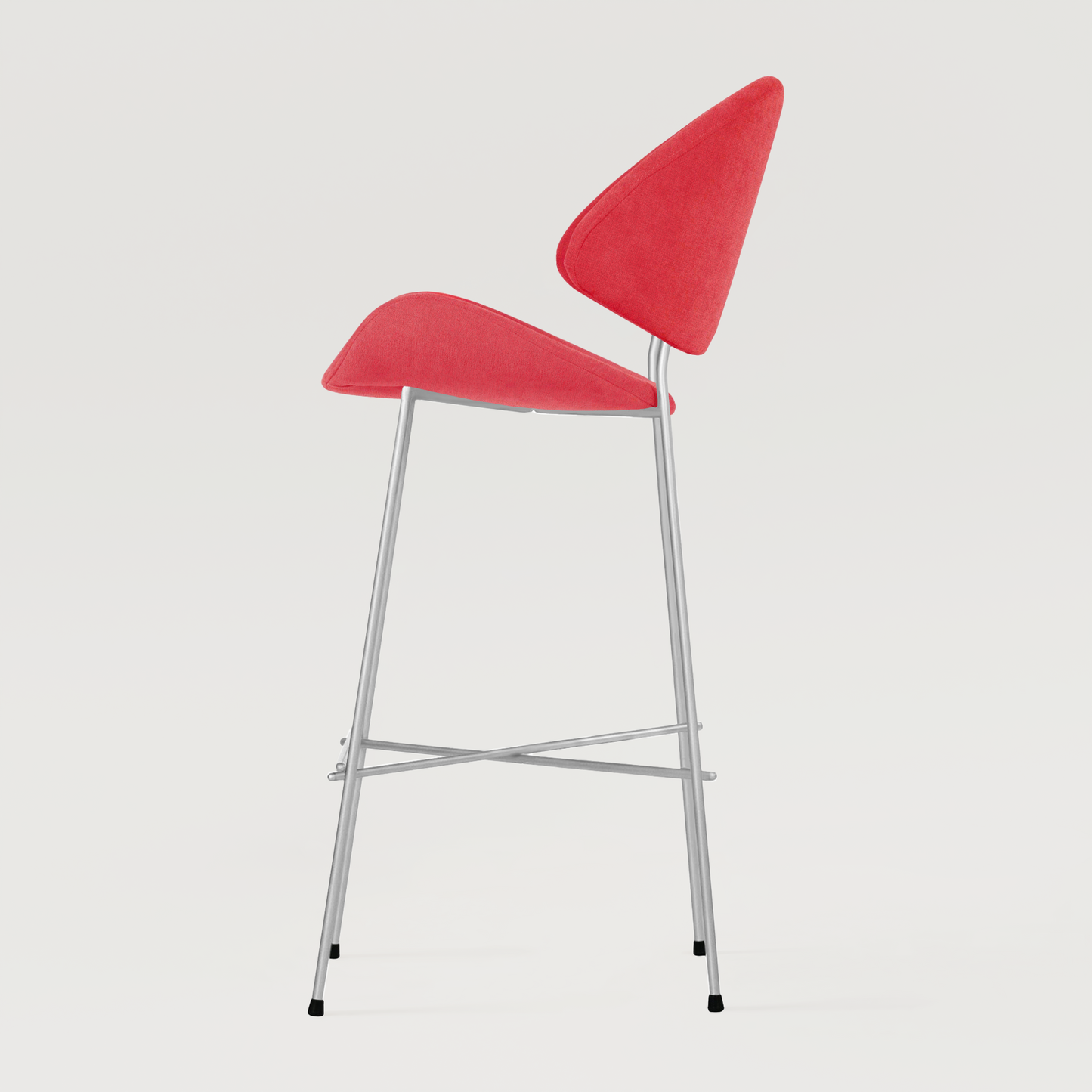 Bar stool Cheri Bar Trend Chrome High - Coral