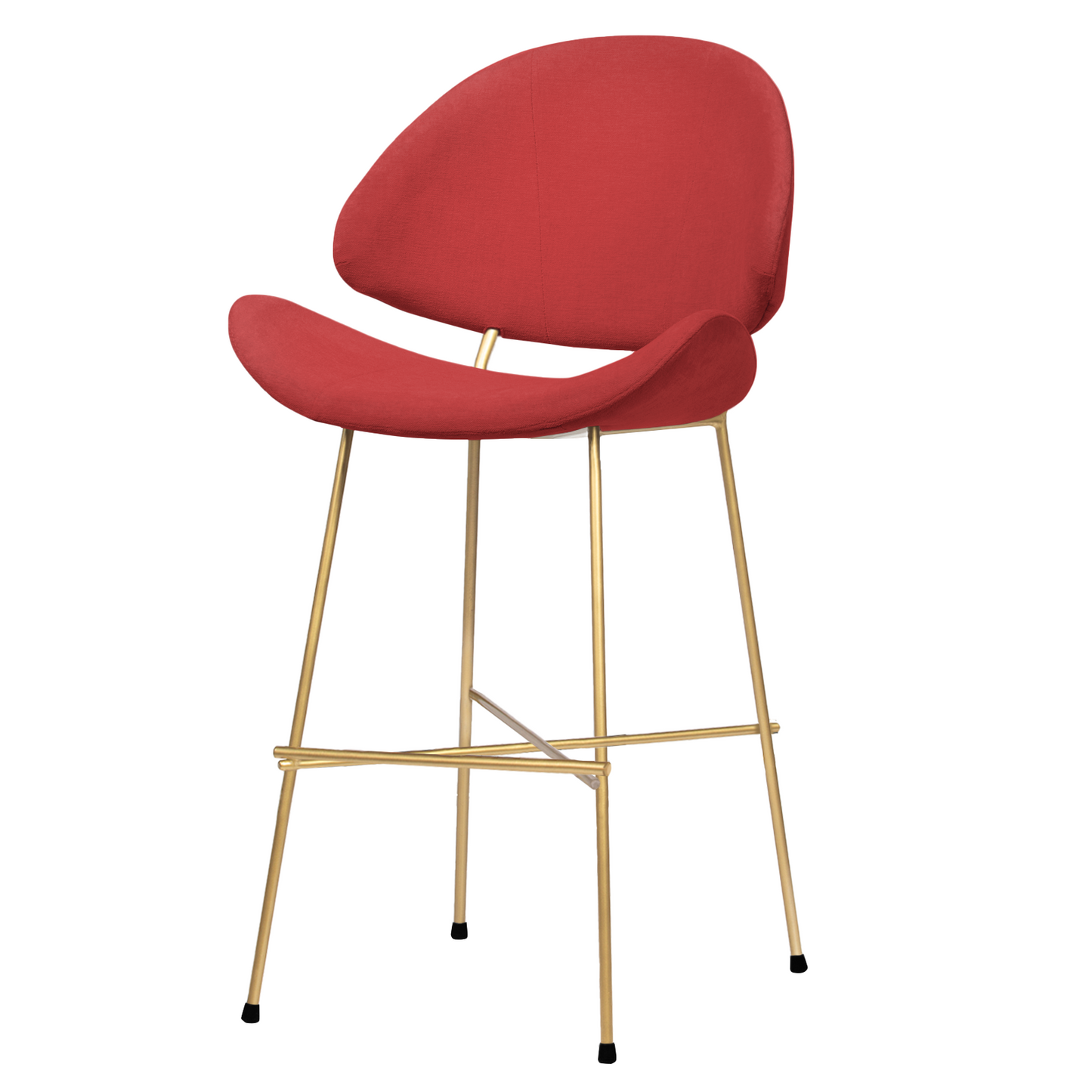 Bar stool Cheri Bar Trend Gold Low - Coral