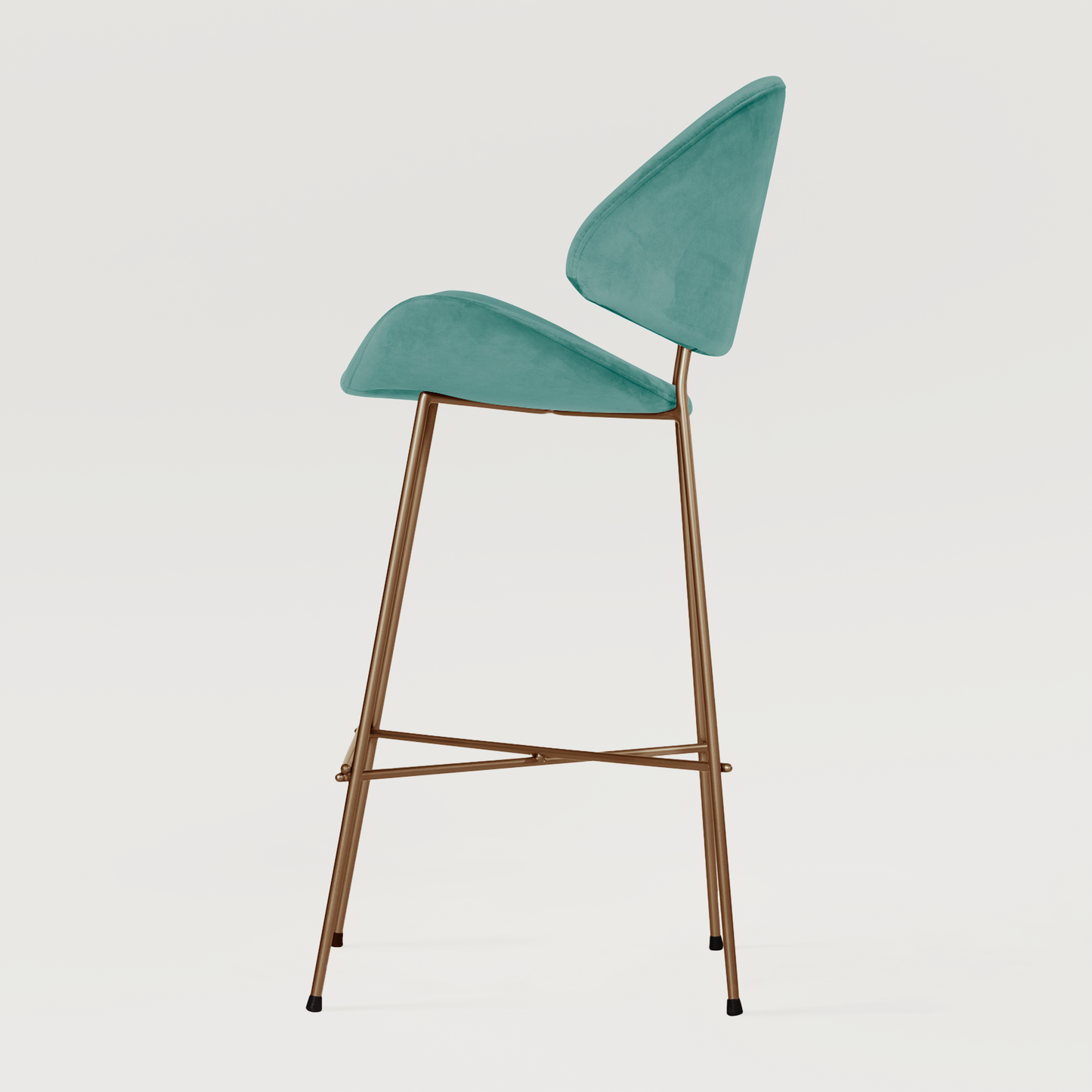 Bar stool Cheri Bar Velours Copper High - Mint