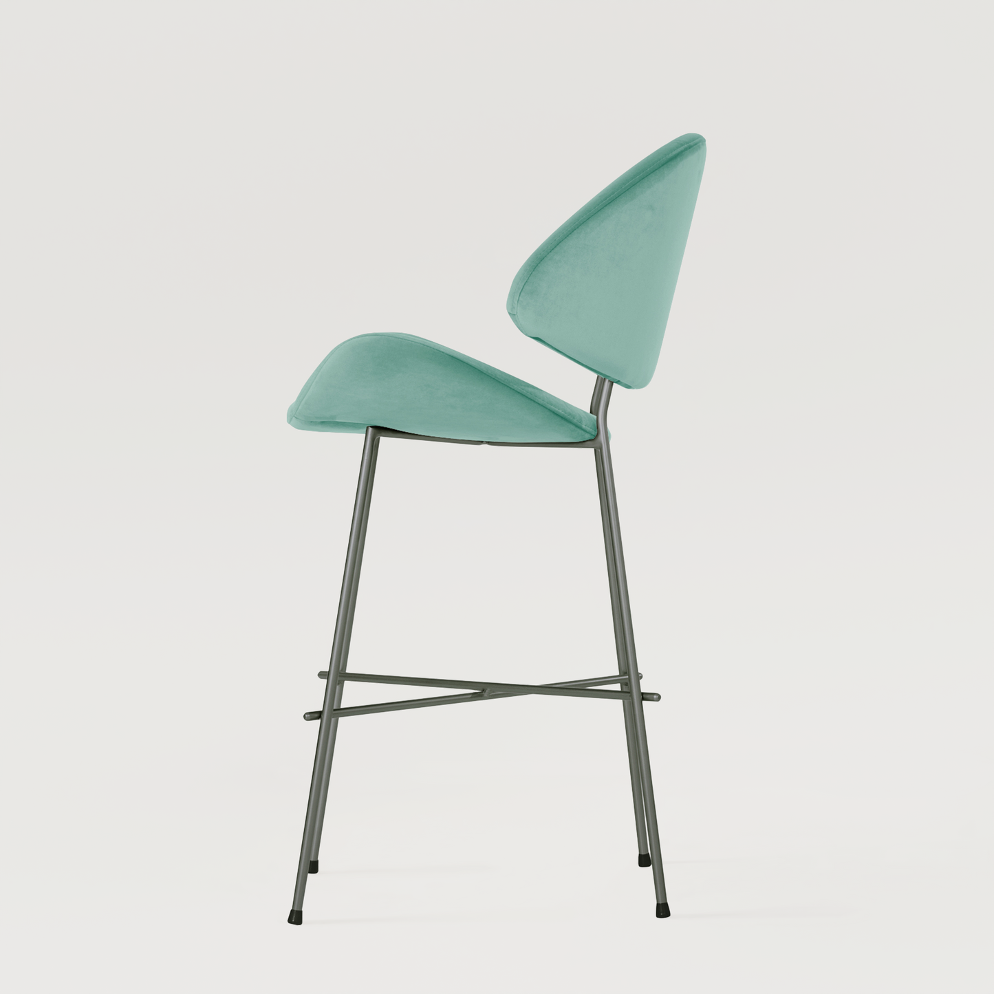 Bar stool Cheri Bar Velours Low - Mint