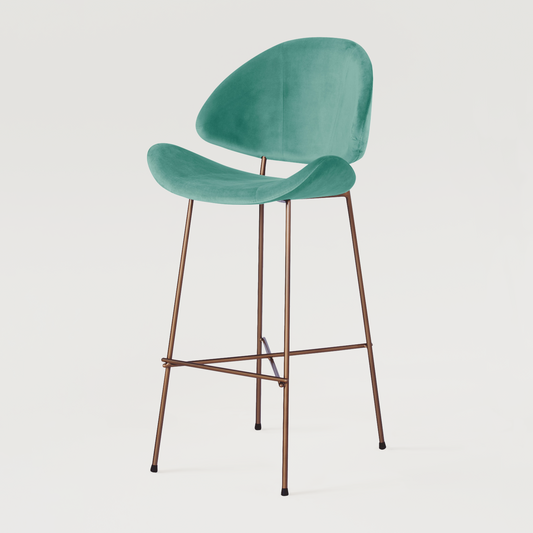 Bar stool Cheri Bar Velours Copper High - Mint