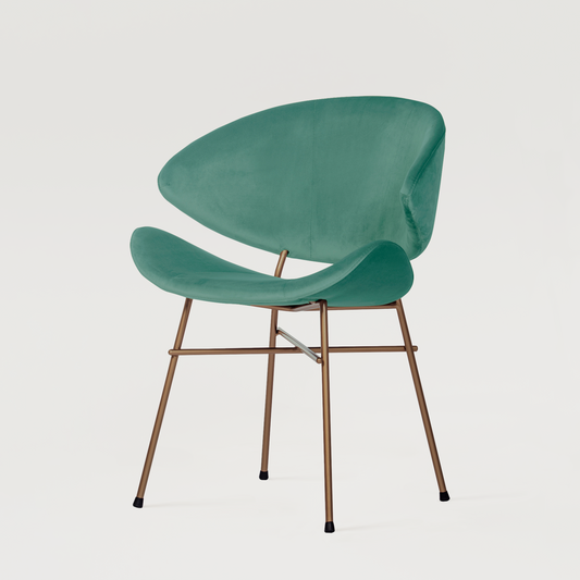 Chair Cheri Velours Copper - Mint