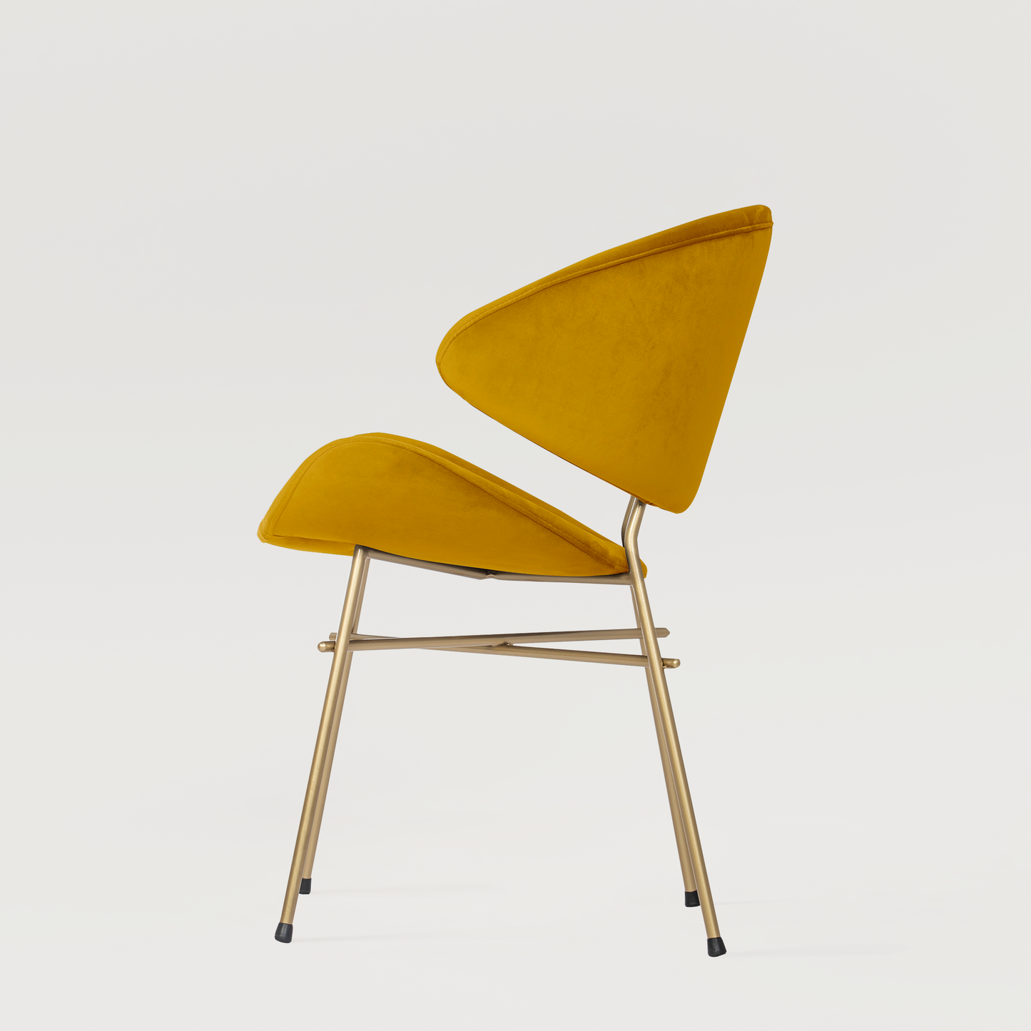 Chair Cheri Velours Gold - Mustard