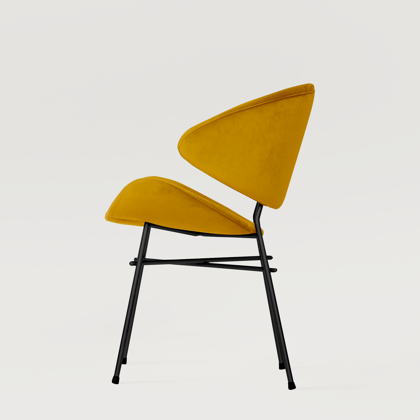 Chair Cheri Velours - Mustard