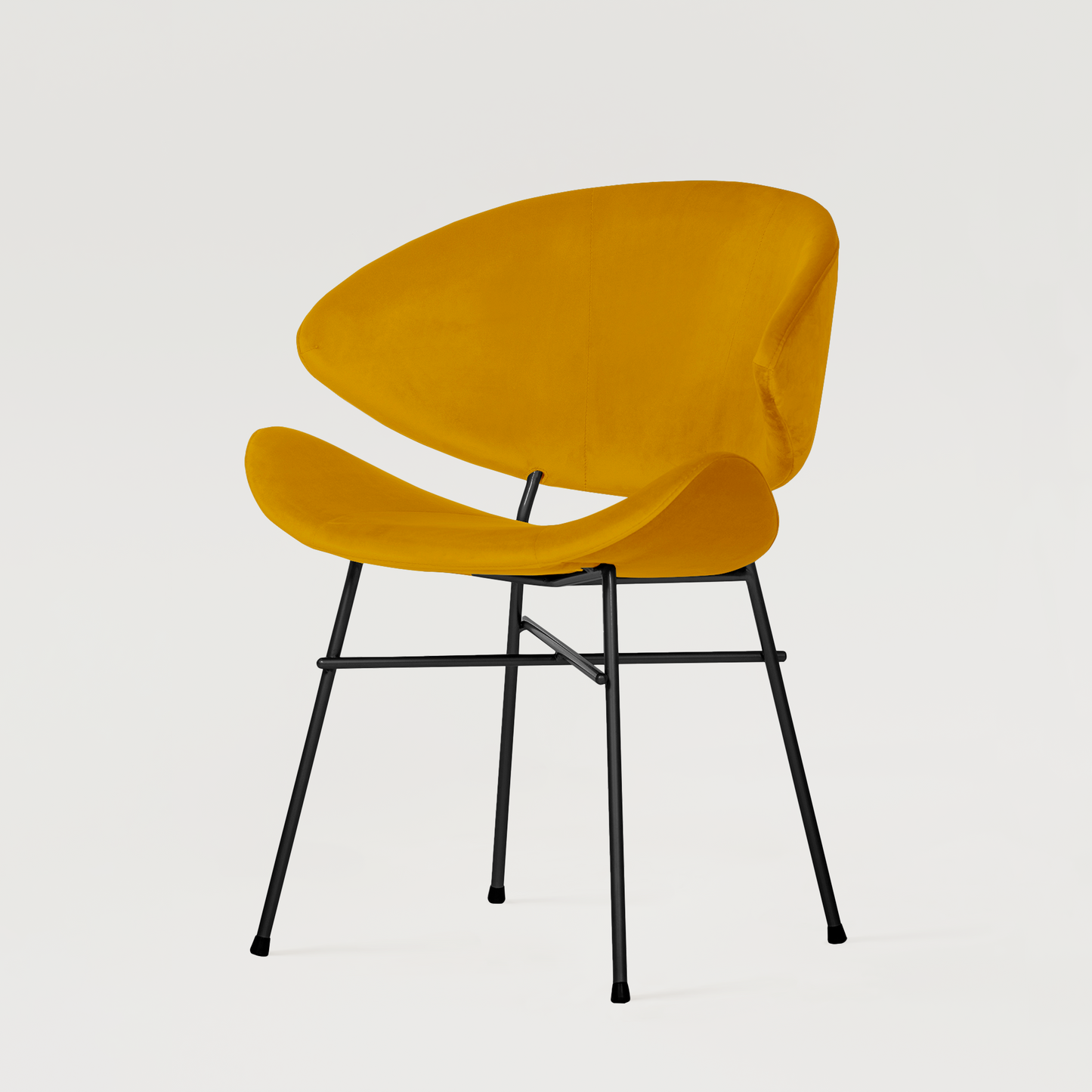 Chair Cheri Velours - Mustard