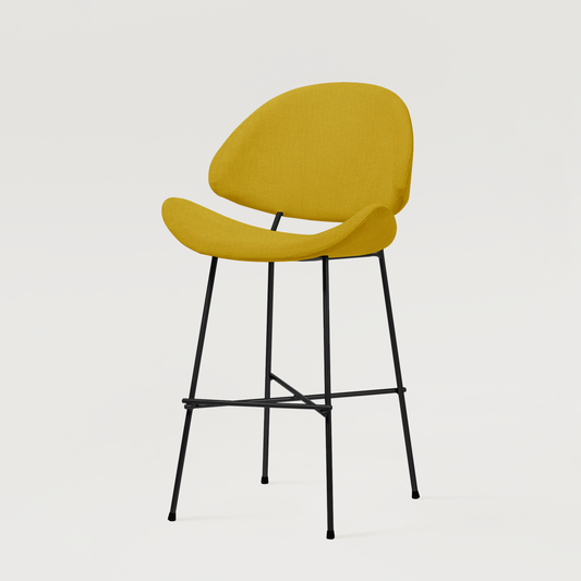 Bar stool Cheri Bar Trend Low - Mustard